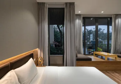 庭園ビューのStudio — Luxe Paradise Suites Hotel To Ngoc Van