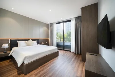 Apartamento de dos dormitorios con vistas al jardín — Luxe Paradise Suites Hotel To Ngoc Van
